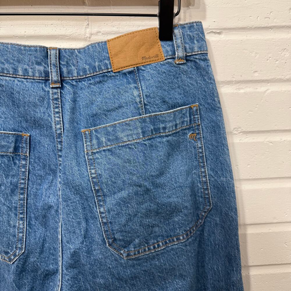 Madewell 90s Straight Utility Jeans Fenwood Wash Comfort Stretch Sz 29 Boho Chic - Picture 9 of 16